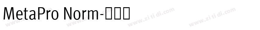 MetaPro Norm字体转换